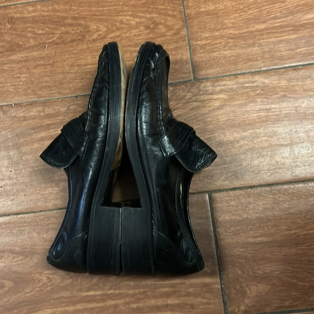 Original‎ BALLY Black Leather Formal Shoes Men's